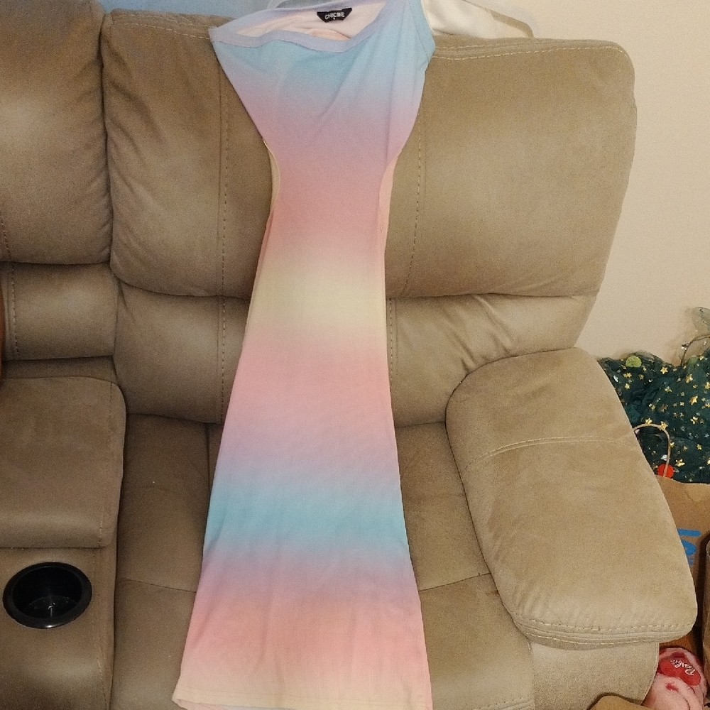 Colorful Sleeveless Maxi Dress